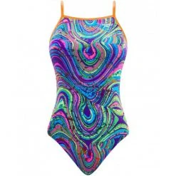 Finals Radical Foil Flutter Back Swimsuit