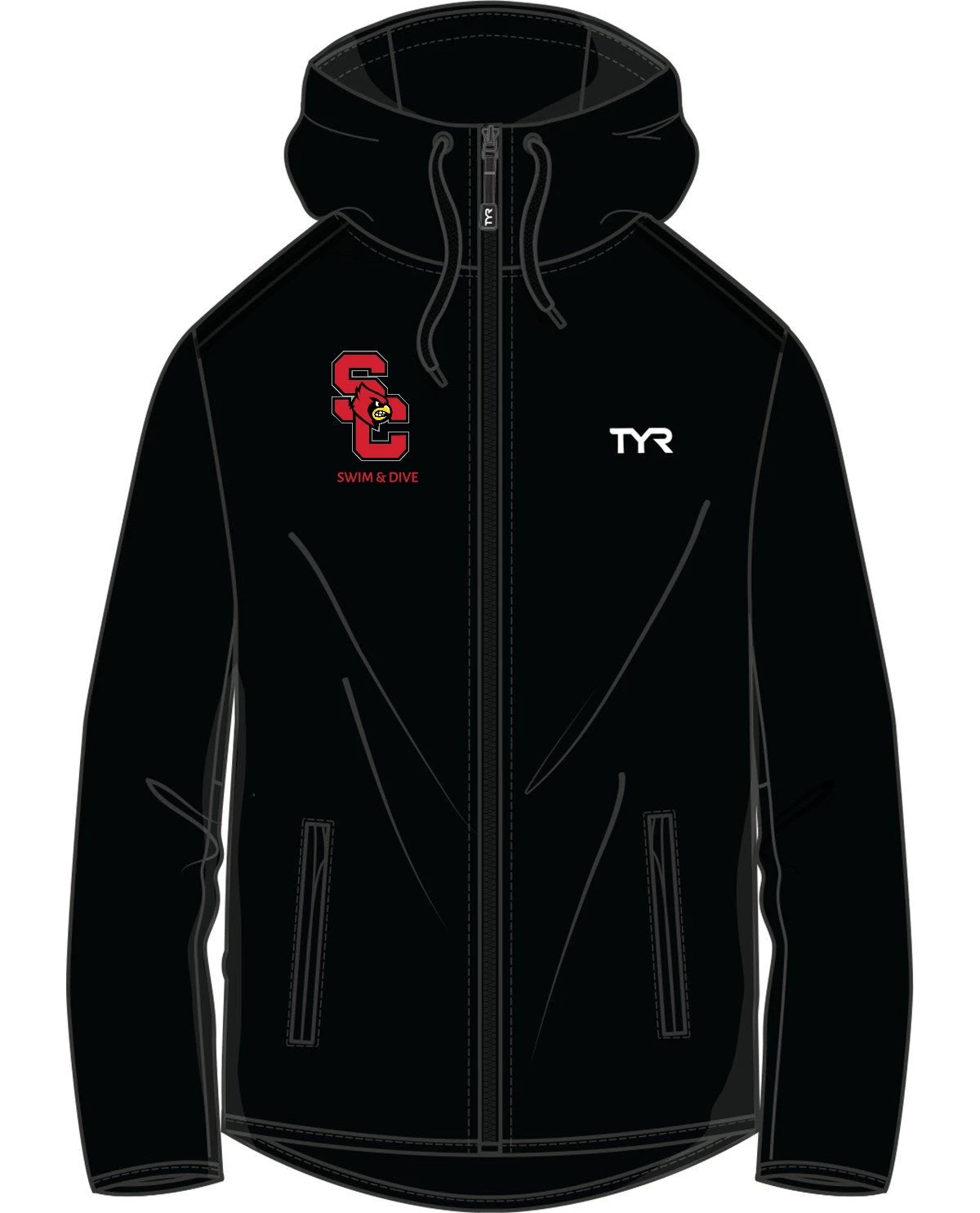 TYR SCHS Warmup Hoodie - Male